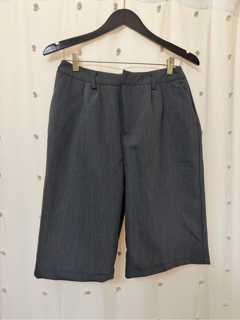 Fashion Nova Charcoal Tailored Bermuda Shorts
